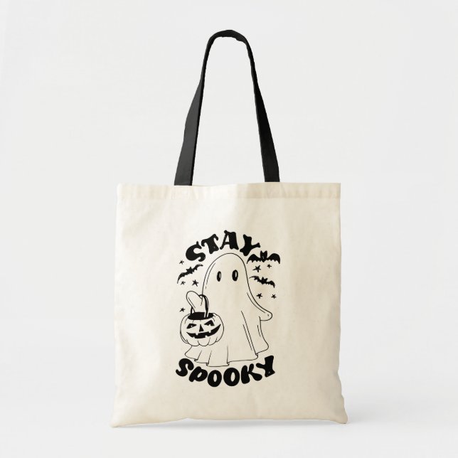 Tote Bag Restez Éffrayant (Devant)