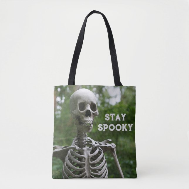 Tote Bag Restez Éffrayant (Devant)