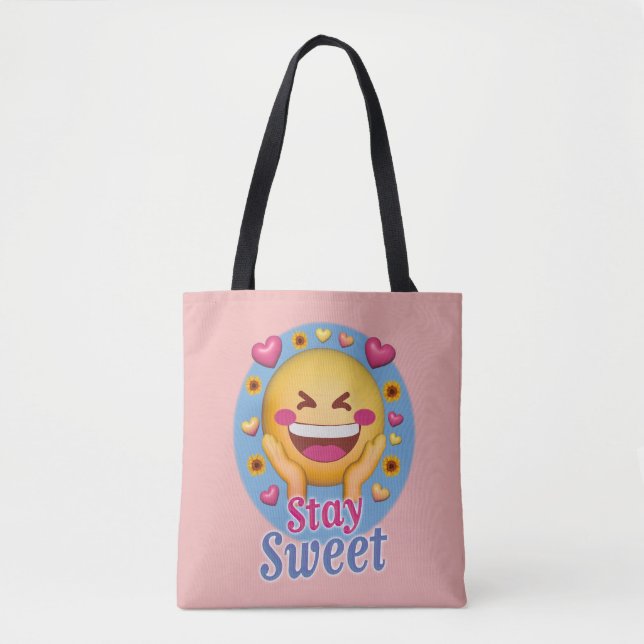 Tote Bag Restez mignon  (Devant)