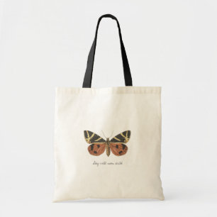 Tote Bag Restez sauvage Lune Enfant Papillon esthétique Boh