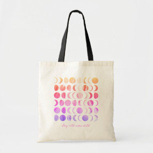 Tote Bag Restez sauvage Lune Enfant Phases célestes de la 