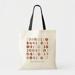 Tote Bag Restez sauvage Lune Enfant Phases célestes de la L