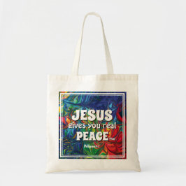 Tote Bag Résumé JÉSUS VOUS DONNE LA PAIX RÉELLE