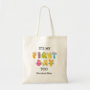 Tote Bag Retour À L'École MOM PREMIER JOUR Nom personnalisé