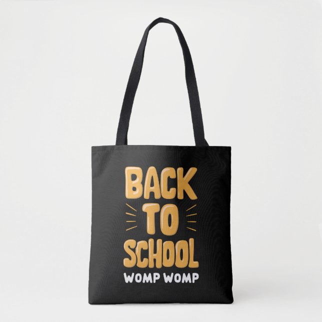 Tote Bag Retourner à l'école Enseignant de l'utérus (Devant)