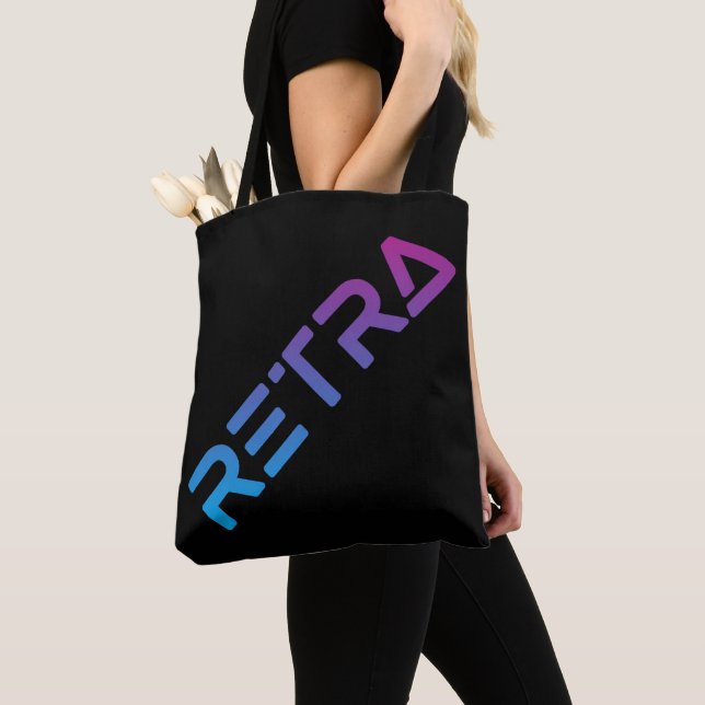 Tote Bag Retra de dégradé (De près)