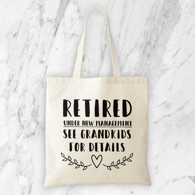 Tote Bag Retraité Sous Nouvelle Gestion (Créateur téléchargé)