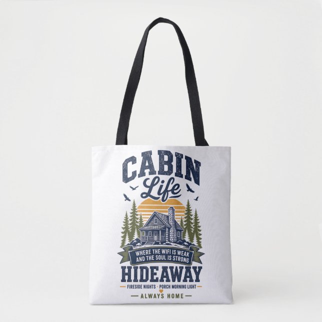 Tote Bag Retraite Vie de Cabane  (Devant)