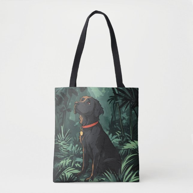 Tote Bag Rétrificateur noir placé (Devant)