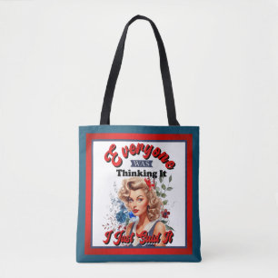 Tote Bag Retro American Pinup_ Je Viens De Le Dire