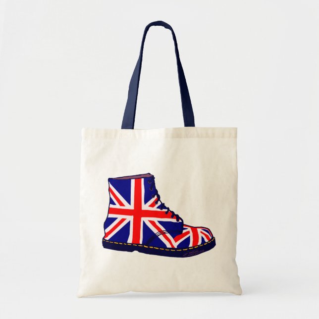 Tote Bag Rétro art de bruit de botte des anglais de regard (Devant)