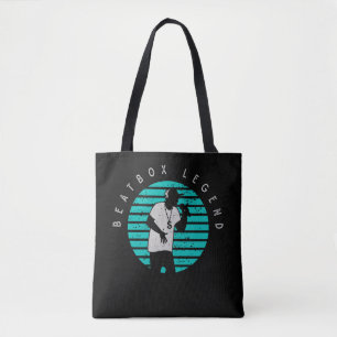 Tote Bag Retro Beatbox Musician Rap et musique Hip hop