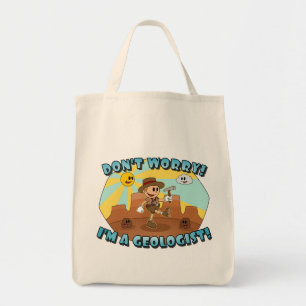 Tote Bag Retro Cartoon - Ne vous inquiétez pas, je suis géo