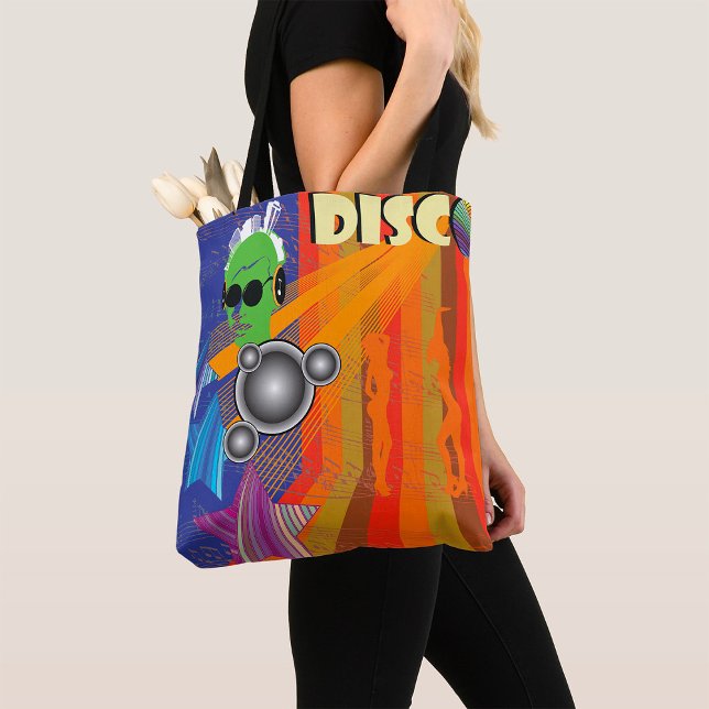 Tote Bag Retro Disco Party les années 70 Funk Art (Créateur téléchargé)