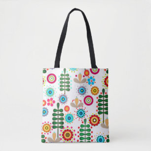 Tote Bag Rétro, Flower Patch