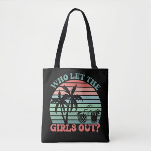 Tote Bag Retro Girl'Voyage Week-end Sunset