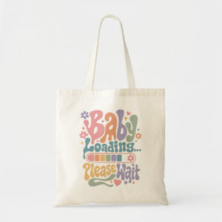 Tote Bag Rétro Groovy Bébé Chargement Veuillez Patienter Ma