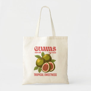 Tote Bag Retro Guavas Fruit Commercial Graphisme Art Style