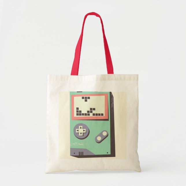 Tote Bag Retro LEGO Gameboy - Pixel Art Design (Devant)