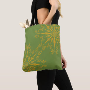 Tote Bag Rétro Mandala Avocado Shoulder Fourre-tout