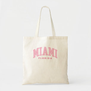 Tote Bag Retro Miami Floride Vintage Arch Preppy Throwback