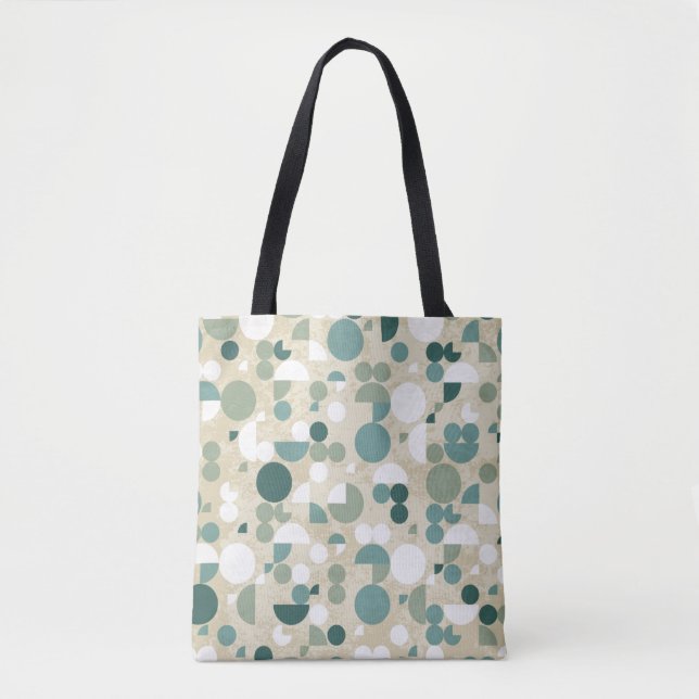 Tote Bag Rétro motif abstrait (Devant)