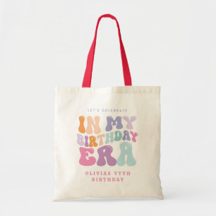 Tote Bag Retro pastel coloré époque d'anniversaire moderne