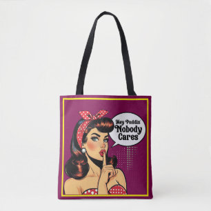 Tote Bag Retro Pinup_ Hey Pudding