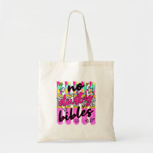 Tote Bag Rétro rayé sans bibles poussiéreux Coquette chréti