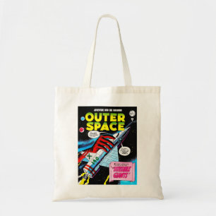 Tote Bag Retro Sci-Fi Adventure Outer Space Comics Cover T-