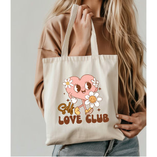 Tote Bag Retro Self Love Club Santé mentale