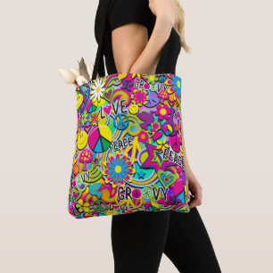 Tote Bag Retro Super FUN 60's Sixties Funky