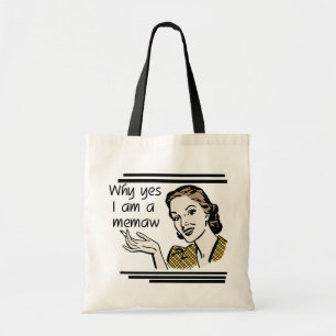 Tote Bag Rétro T-shirts et cadeaux de Memaw
