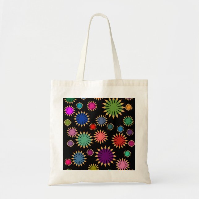 Tote Bag Rétros starbursts de crayon (Devant)