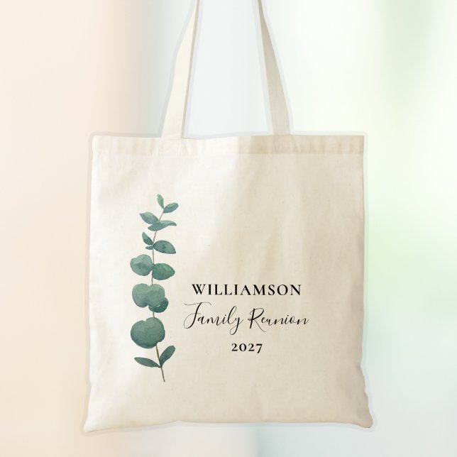 Tote Bag Réunion de famille Eucalyptus moderne (Créateur téléchargé)