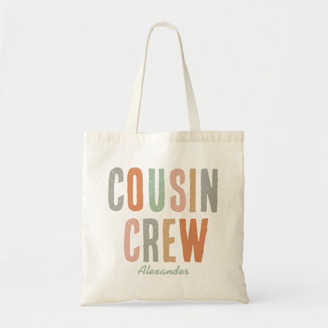 Tote Bag Réunion de la famille Boho de l'équipage du cousin (Devant)