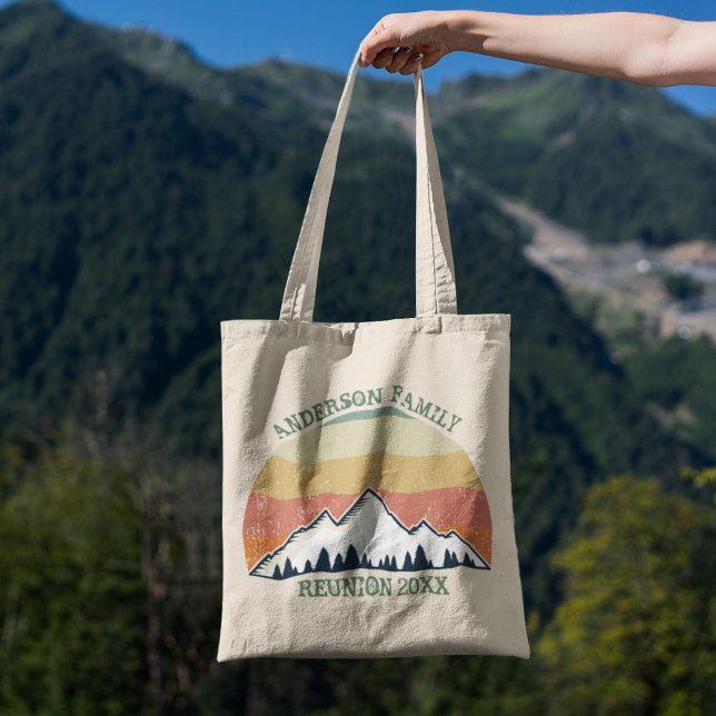 Tote Bag Réunion familiale personnalisée Beau coucher de so (Créateur téléchargé)