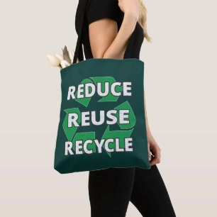 Tote Bag Réutiliser le Jour des terres de recyclage tous le