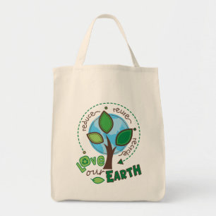 Tote Bag Réutilisez l'épicerie Fourre-tout de la terre