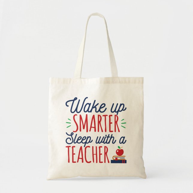 Tote Bag Réveillez-vous dormez intelligemment avec un ensei (Devant)