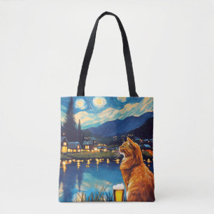 Tote Bag Rêver de houblon et d'étoiles Nuit Starry
