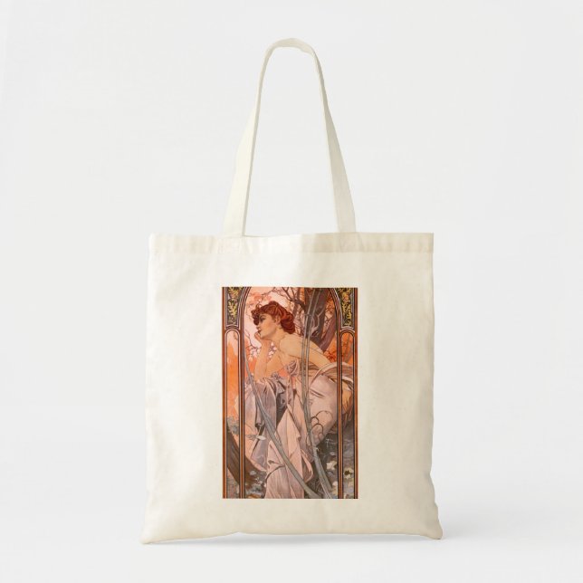 Tote Bag Rêverie de soirée d'Alphonse Mucha (Devant)