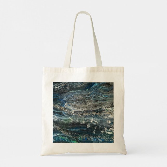 Tote Bag Rêves de la peinture abstraite Ocean'20 (Dos)