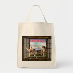 Tote Bag Rêvez plus grand Art altéré Danseuses vintage