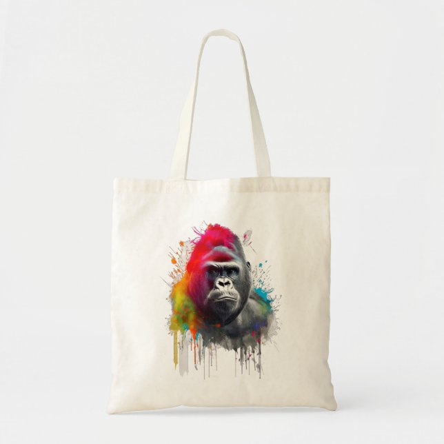 Tote Bag Rey de la Selva : Majestuoso Gorila Espalda Platea (Devant)