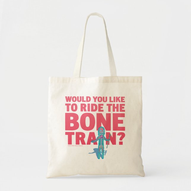 Tote Bag RICK ET MORTY™| Anatomy Park - Bone Train (Devant)