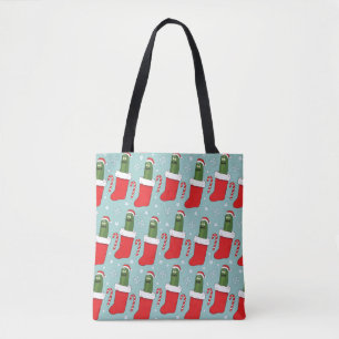Tote Bag Rick et Morty Motif de Noël Pickle Rick