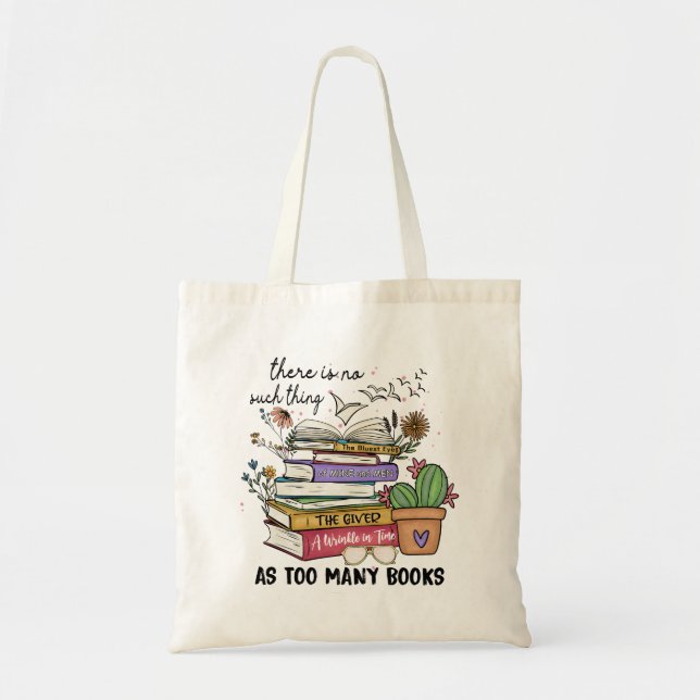 Tote Bag Rien De Trop De Livres (Devant)
