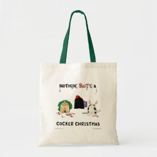 Tote Bag Rien n'aboutent Noël de cocker