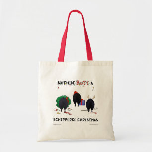 Tote Bag Rien n'aboutent Noël de Schipperke